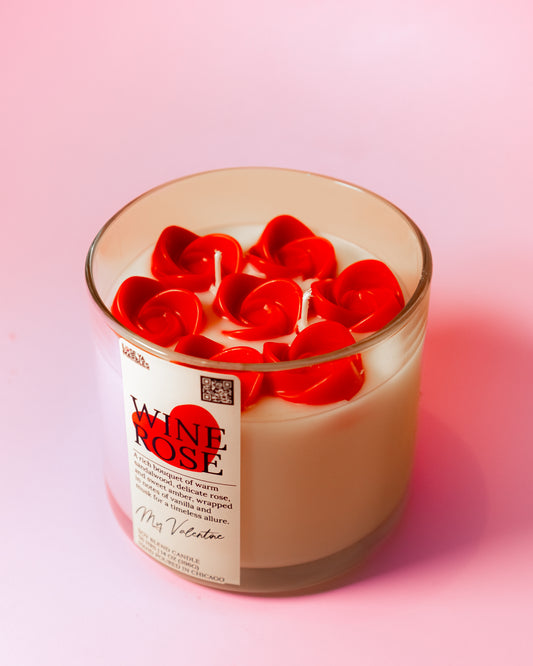 Wine Rose | 14oz Soy Blend Candle (Grande)