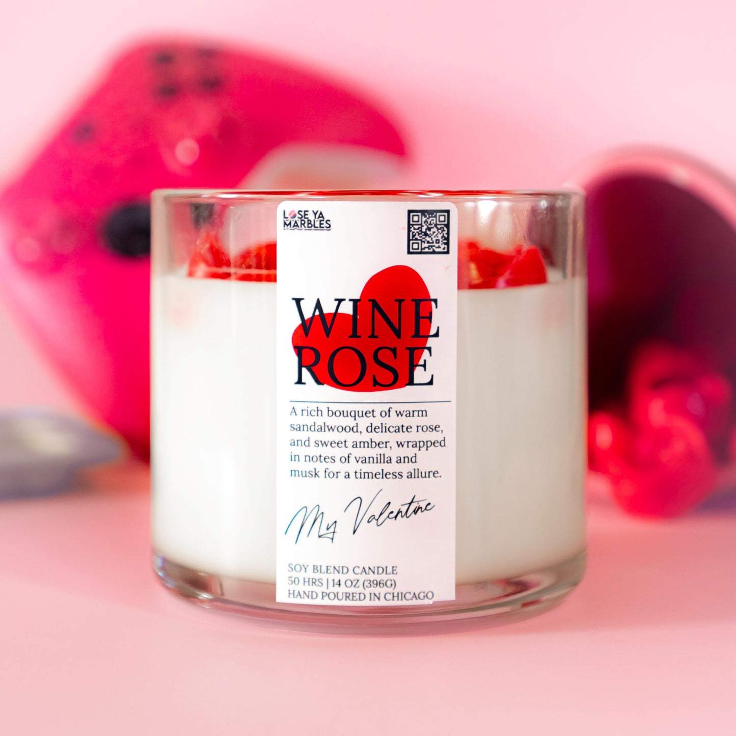 Wine Rose | 14oz Soy Blend Candle (Grande)