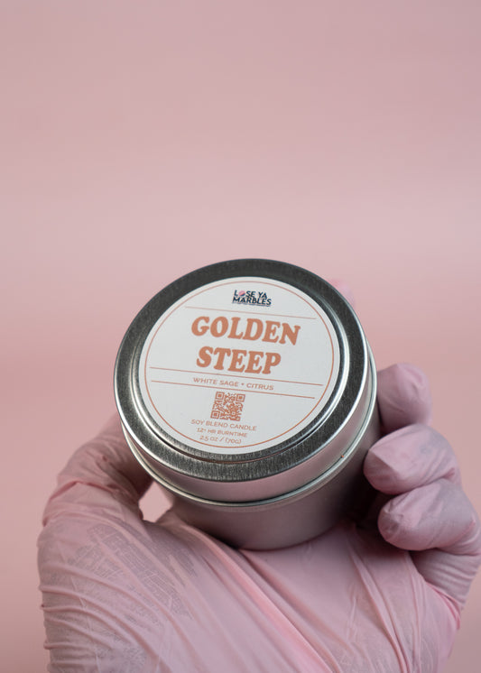 Golden Steep – 4oz Soy Blend Candle