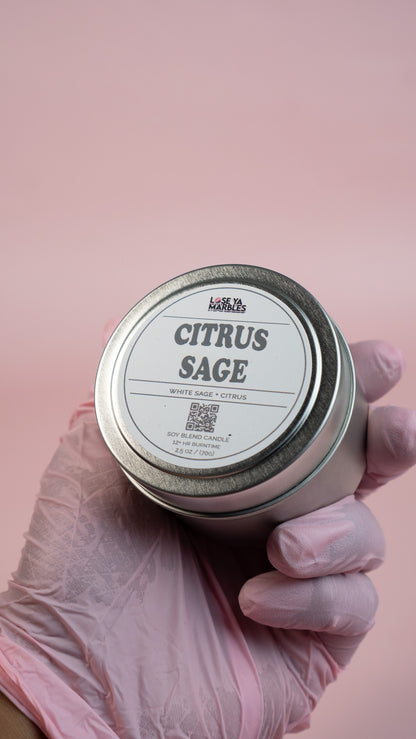 Citrus Sage – 4oz Soy Blend Candle