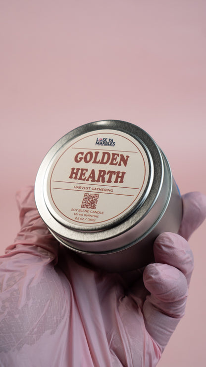 Golden Hearth – 4oz Soy Blend Candle
