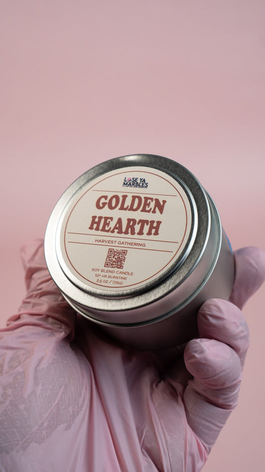 Golden Hearth – 4oz Soy Blend Candle