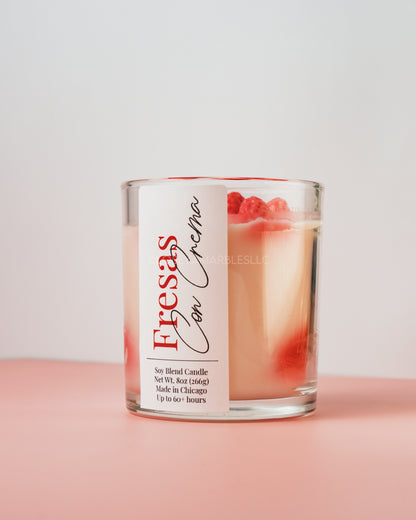 Fresas Con Crema | 8oz/14oz Soy Blend Candle (Signature)